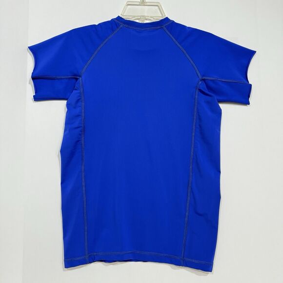 Mens Kekly’s Surf Shop Rash Guard Shirt Short Sleeve Compression Size M Blue - Picture 5 of 16